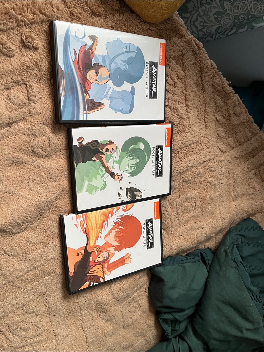 Nickelodeon Avatar DVD Set - Blue, Green, Orange Covers